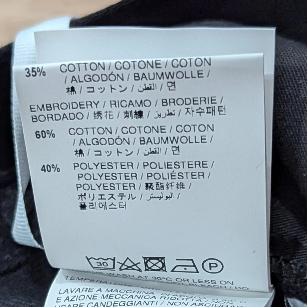 $2840 Mens OFF-WHITE Leaf Embroidered Logo Skate Fit Jeans Black 32 - Picture 11 of 12